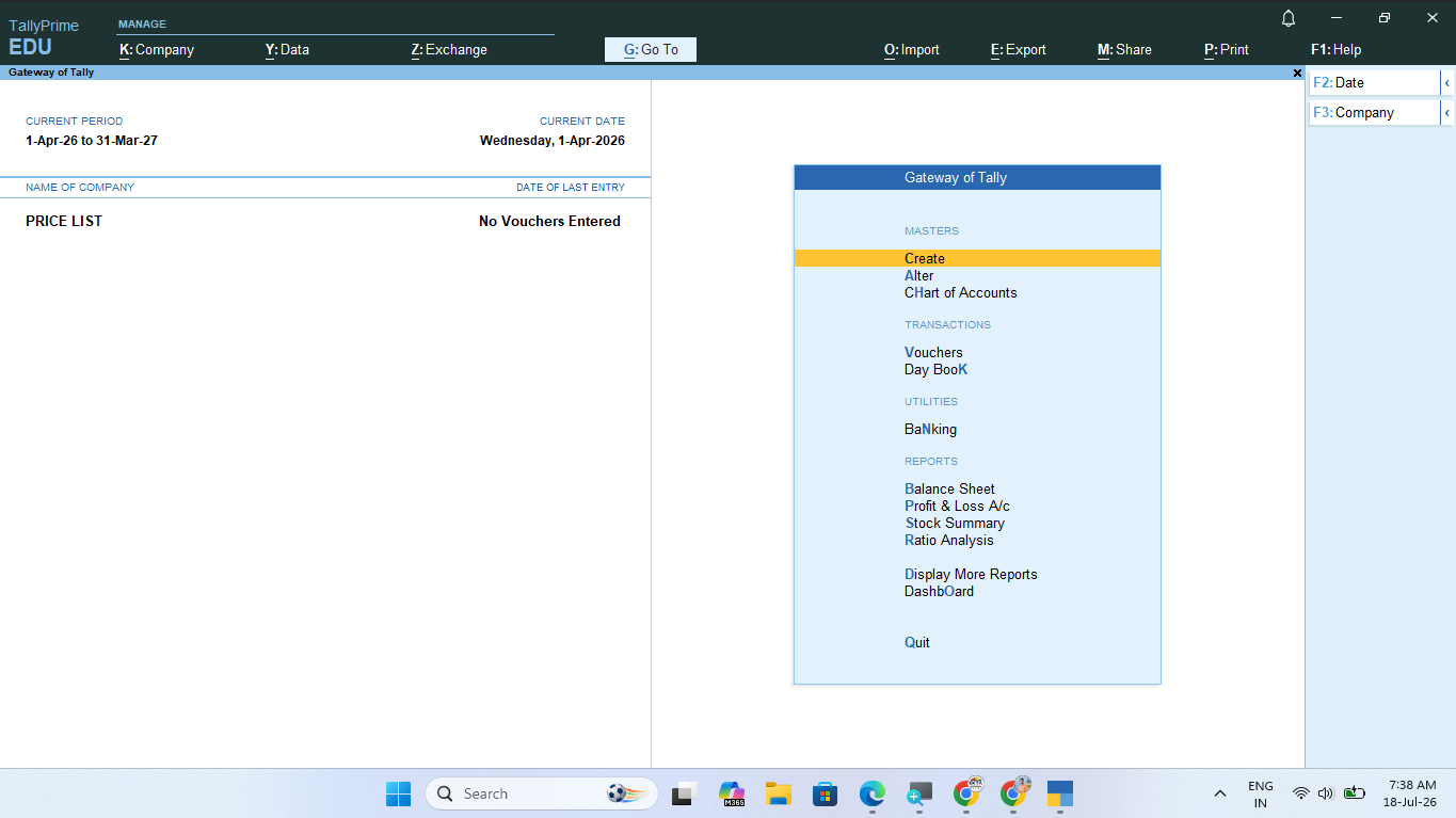 Tally Prime में Chart of Accounts, Groups और Ledger कैसे बनाएं? (Complete Guide 2026)